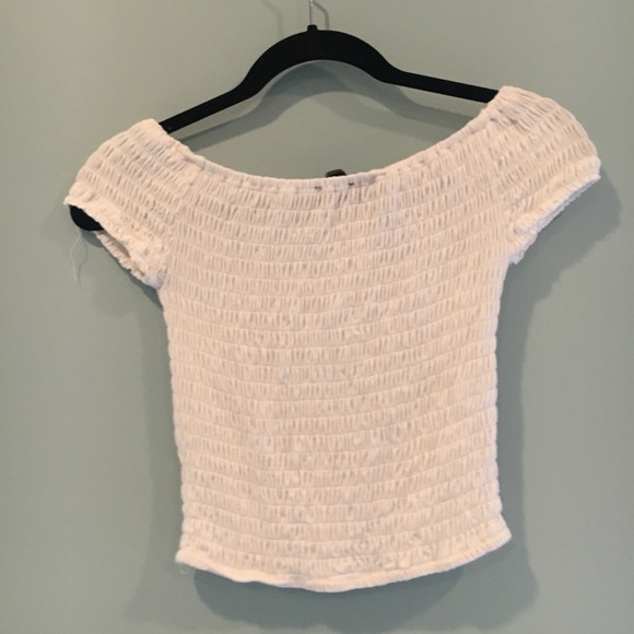 Scrunched off the shoulder top - Picture 2 of 2